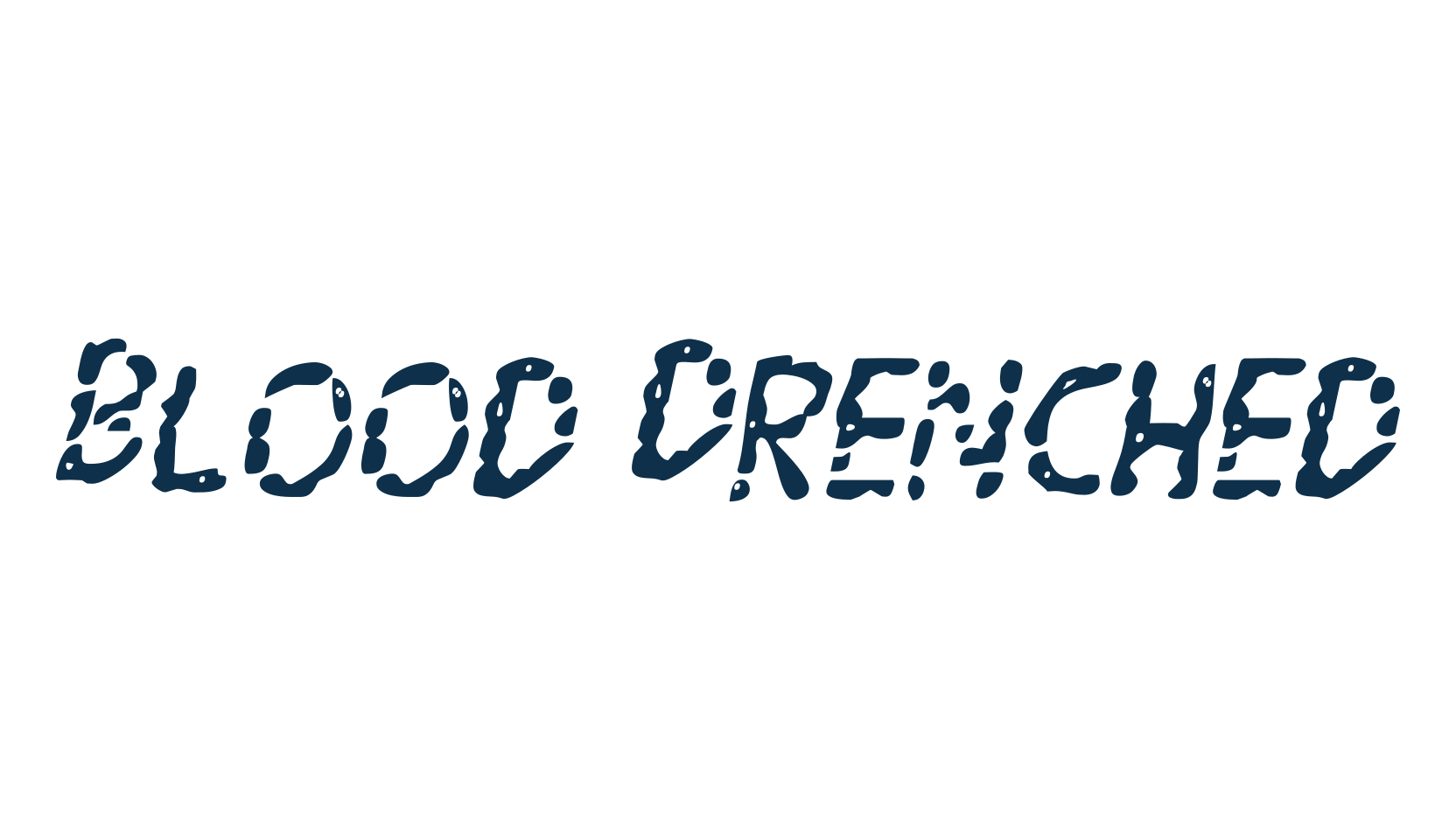 Blood Drenched, halloween font preview