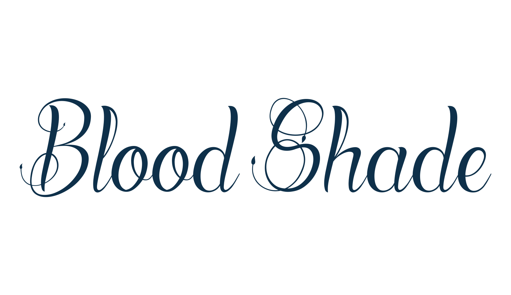 Blood Shade, script calligraphy fancy decorative font preview