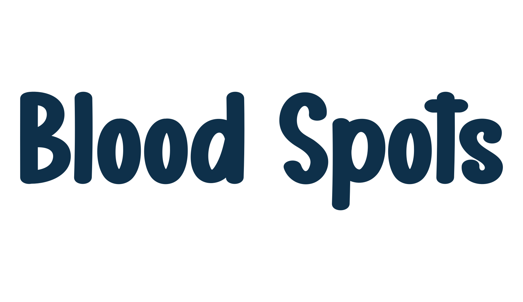 Blood Spots, fancy decorative font preview
