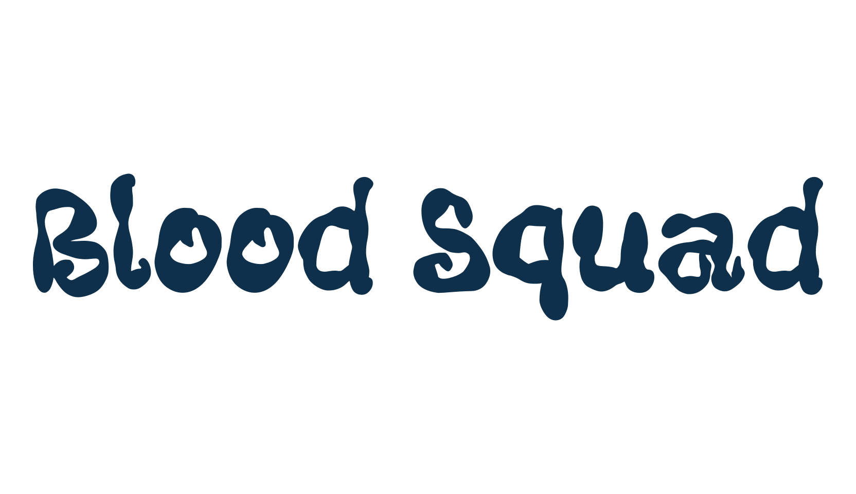 Blood Squad, display market font preview