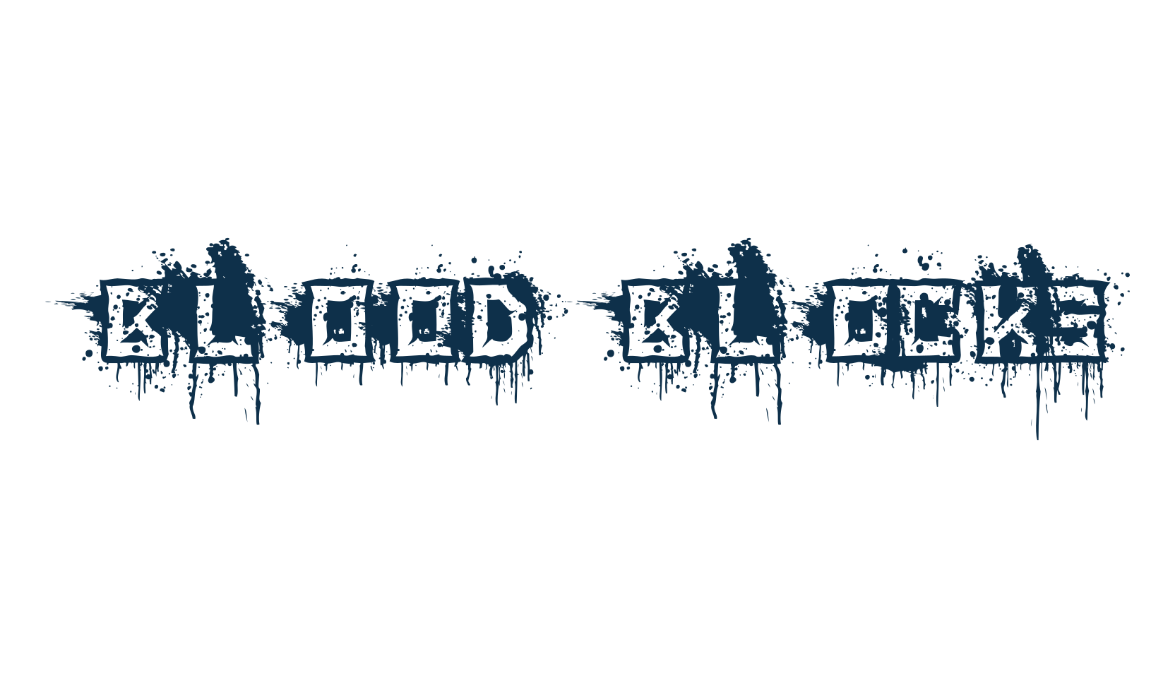 Blood Blocks, holiday halloween fancy decorative horror font preview