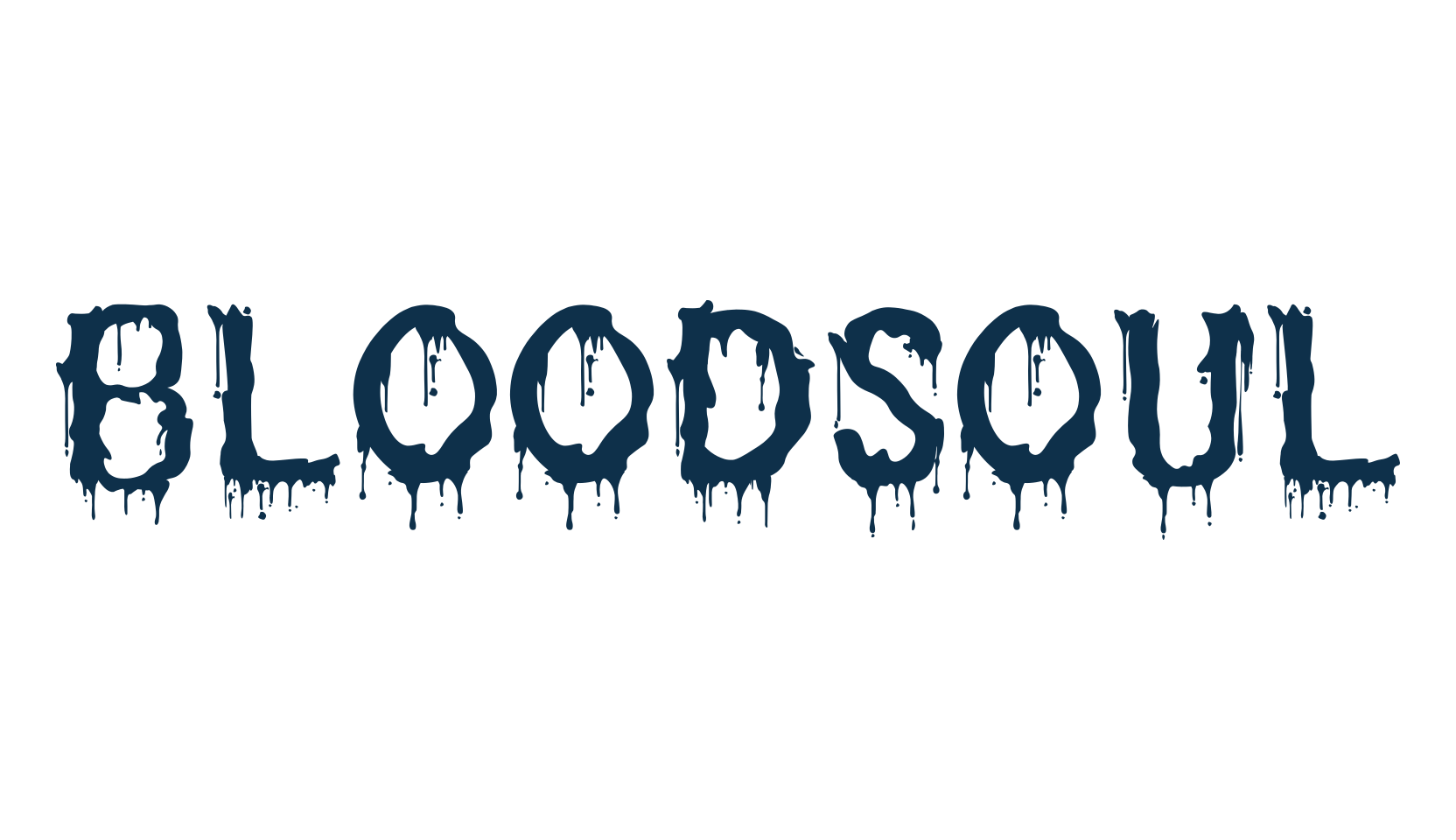 Bloodsoul, halloween font preview
