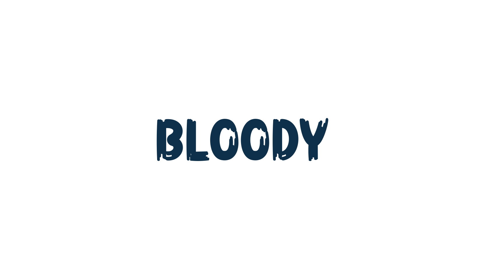Bloody, holiday halloween fancy decorative horror font preview
