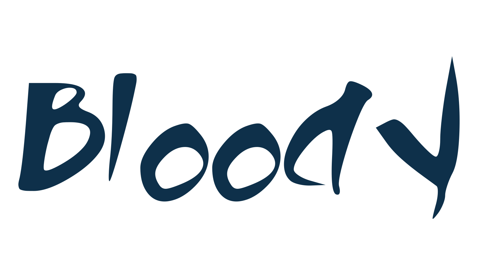 Bloody (bloody-3), fancy various decorative script calligraphy font preview