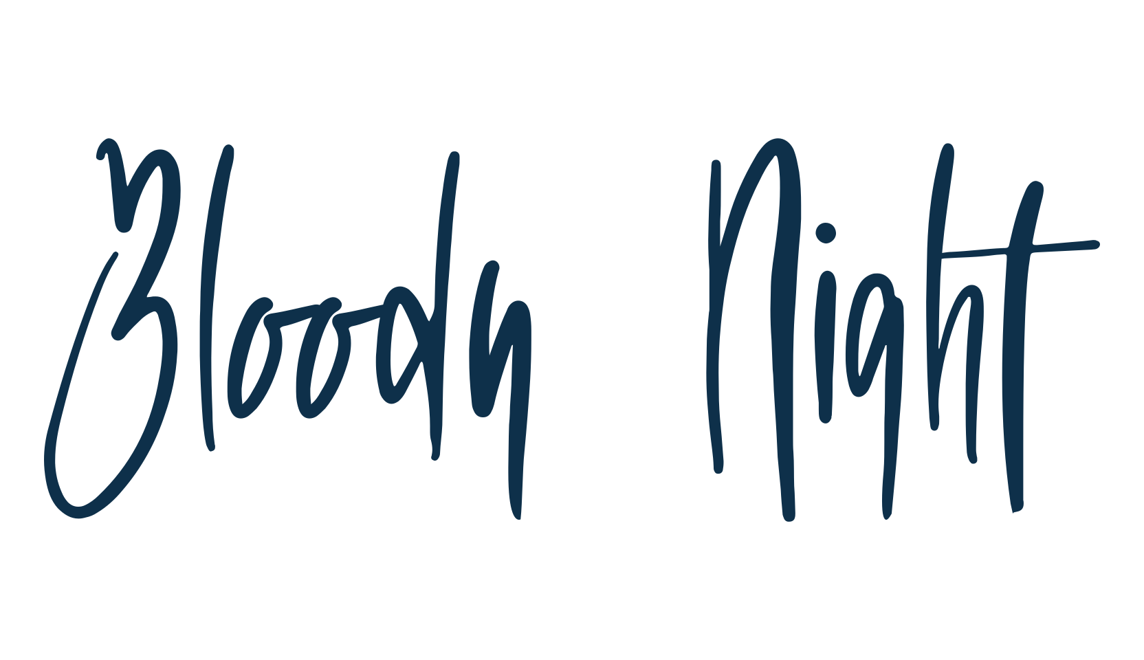 Bloody Night, script handwritten fancy decorative calligraphy font preview
