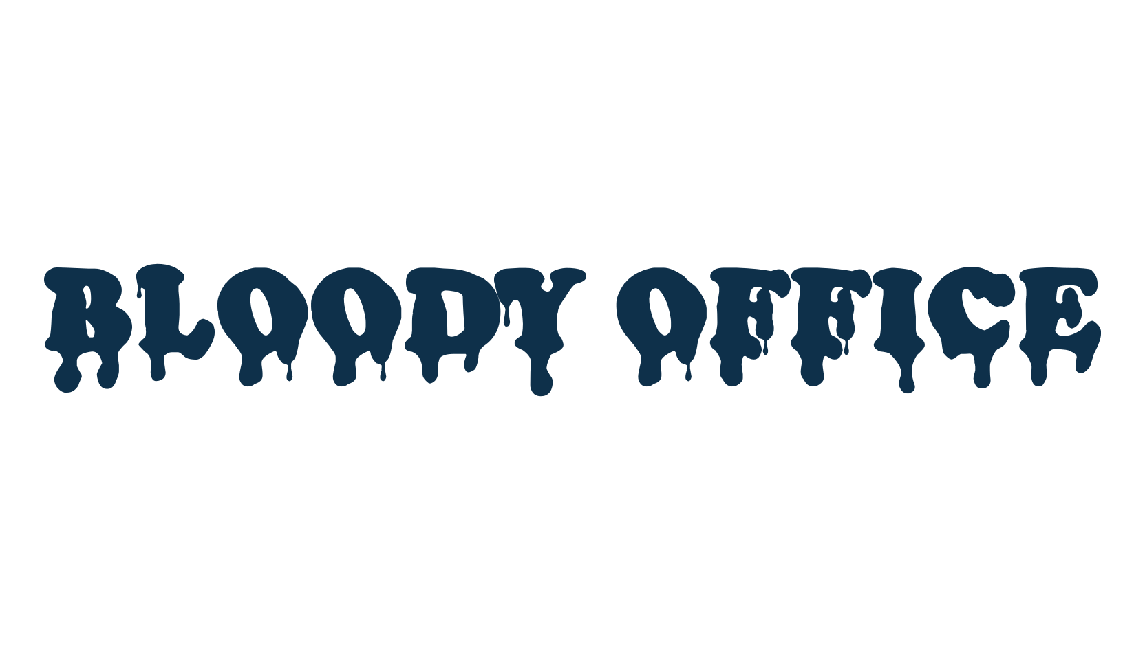 Bloody Office, holiday halloween fancy decorative horror font preview