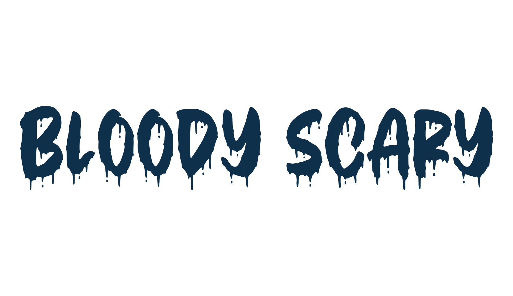 Bloody Scary, halloween font preview