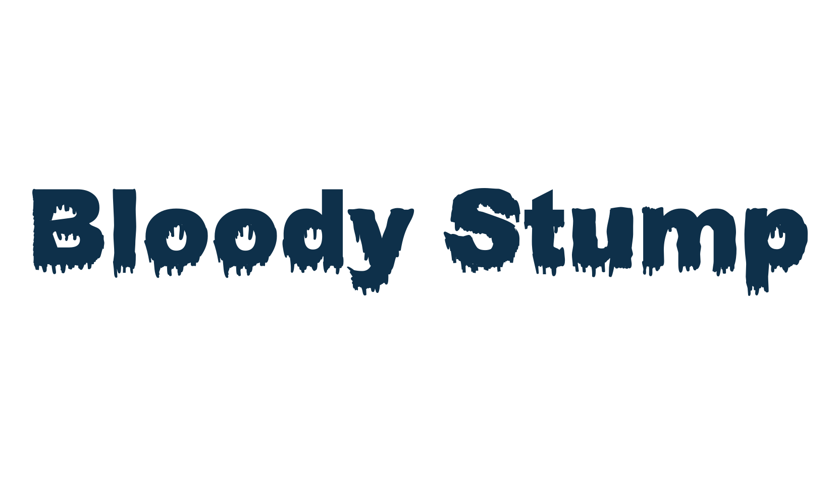 Bloody Stump, holiday halloween fancy decorative horror font preview