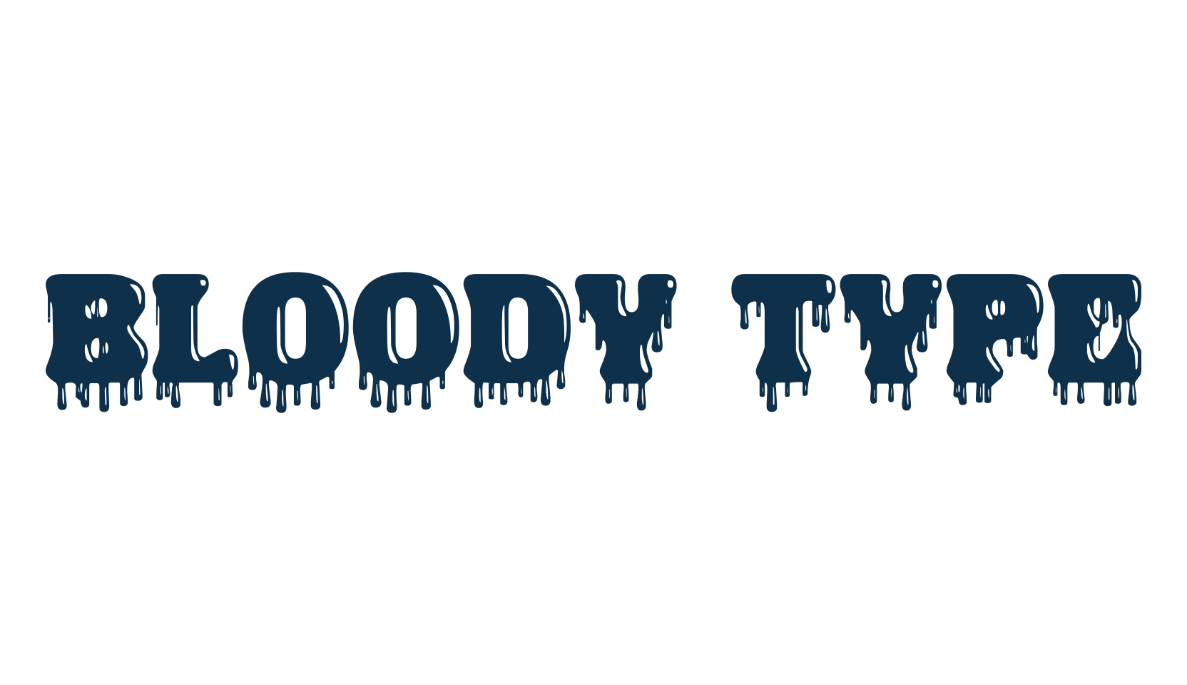 Bloody Type, holiday halloween fancy decorative horror font preview