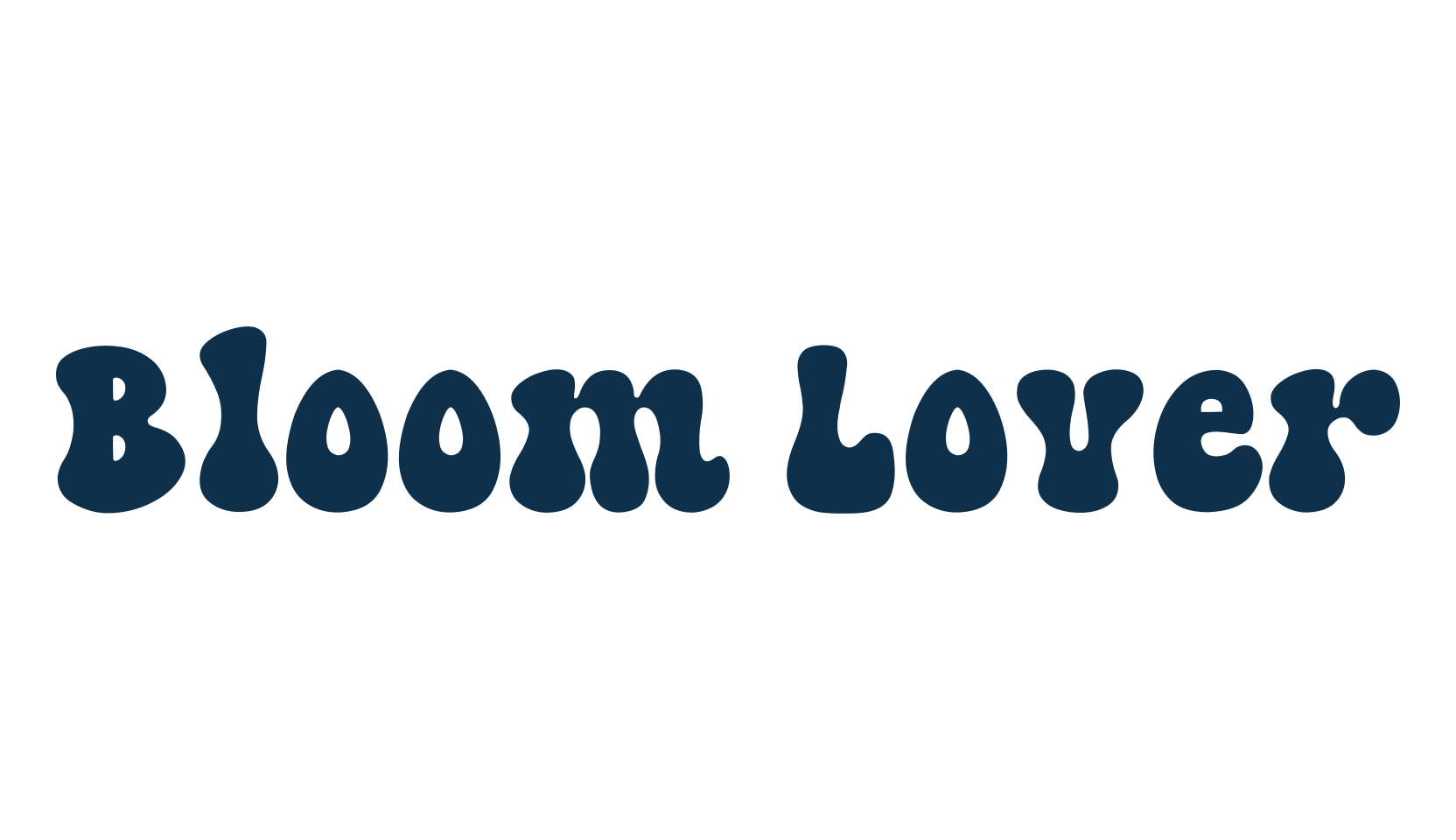 Bloom Lover, groovy font preview