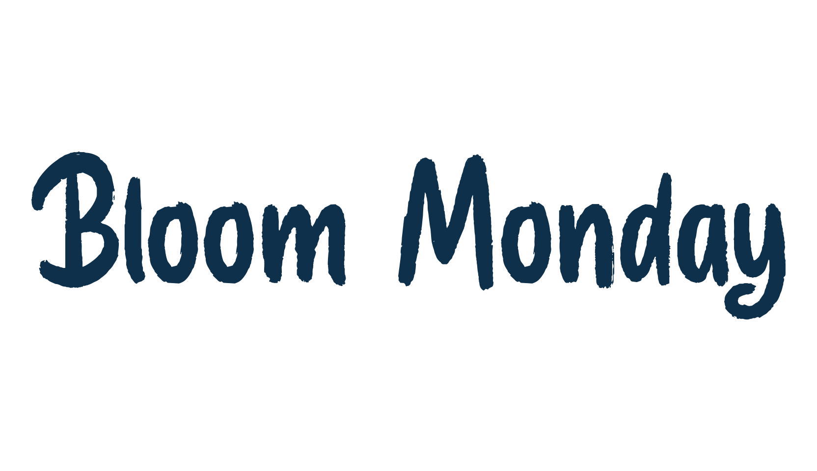 Bloom Monday, eroded font preview