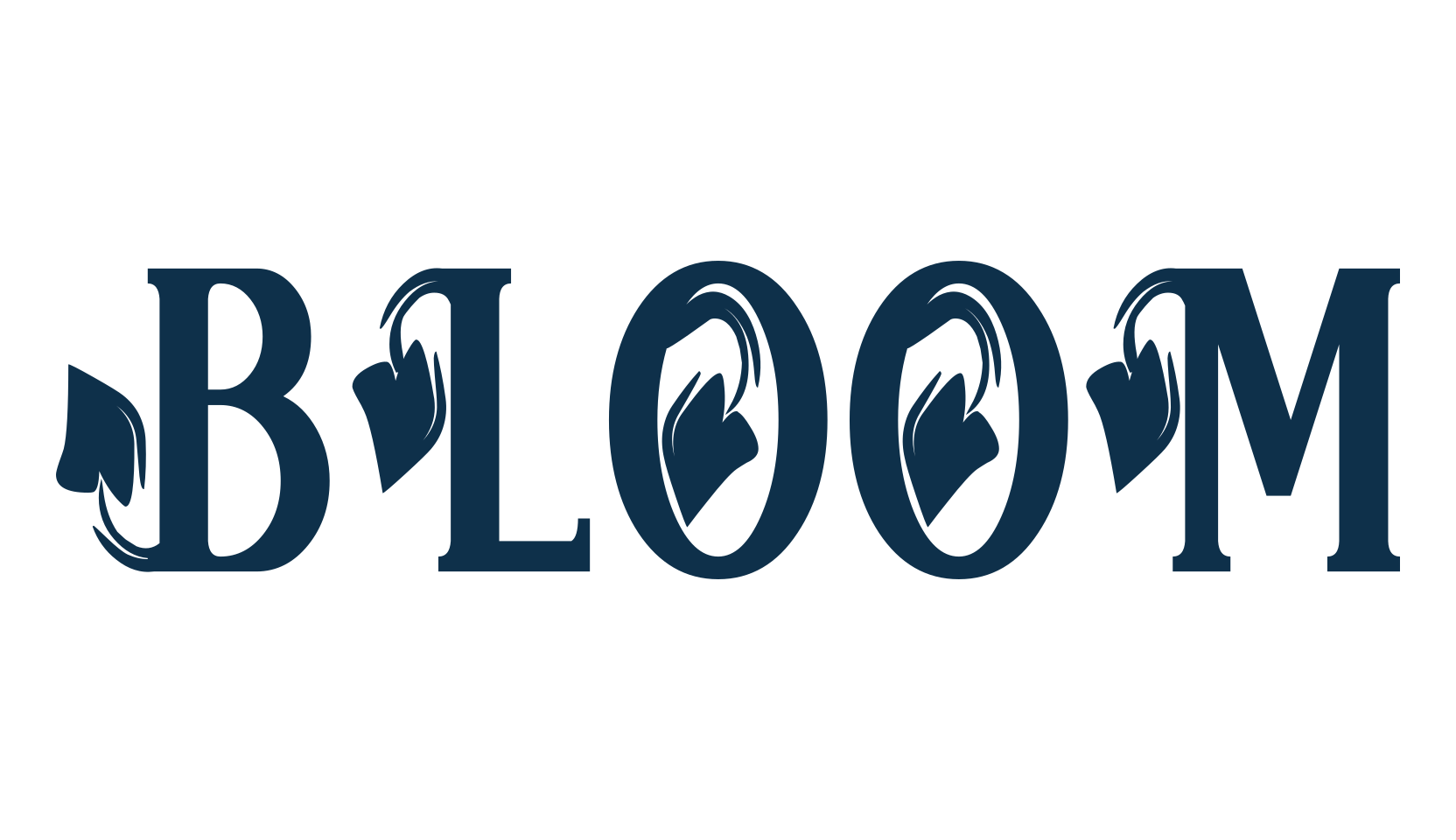 Bloom (bloom), fancy initials decorative font preview