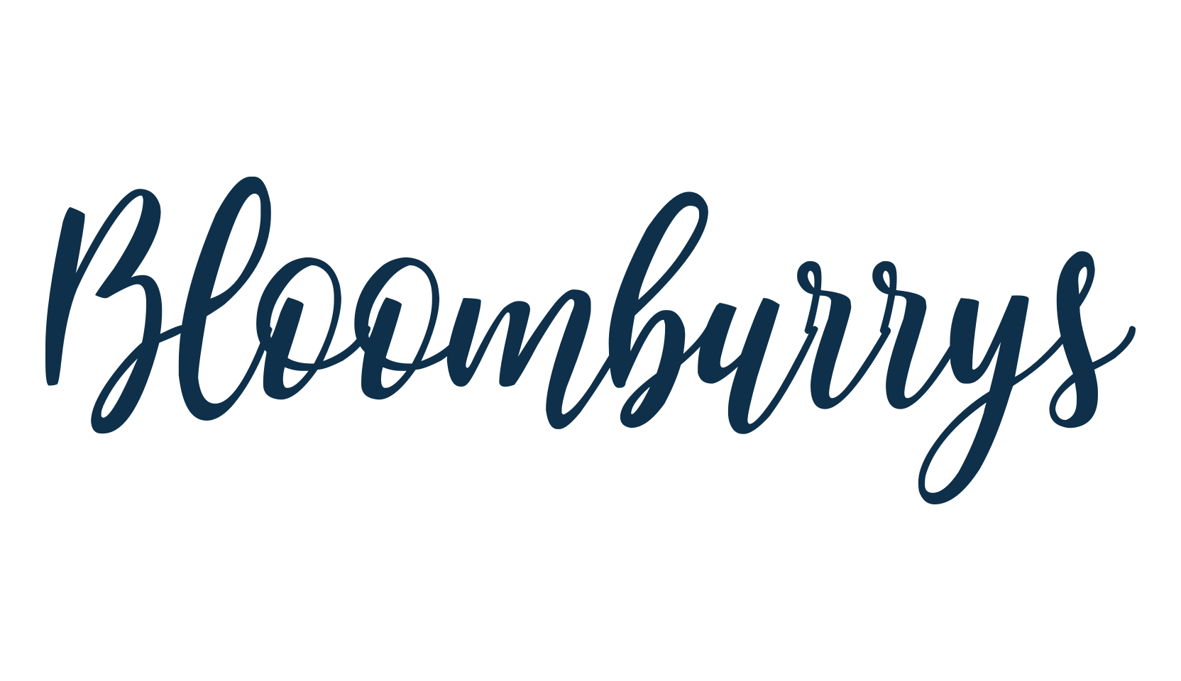 Bloomburrys, calligraphy font preview