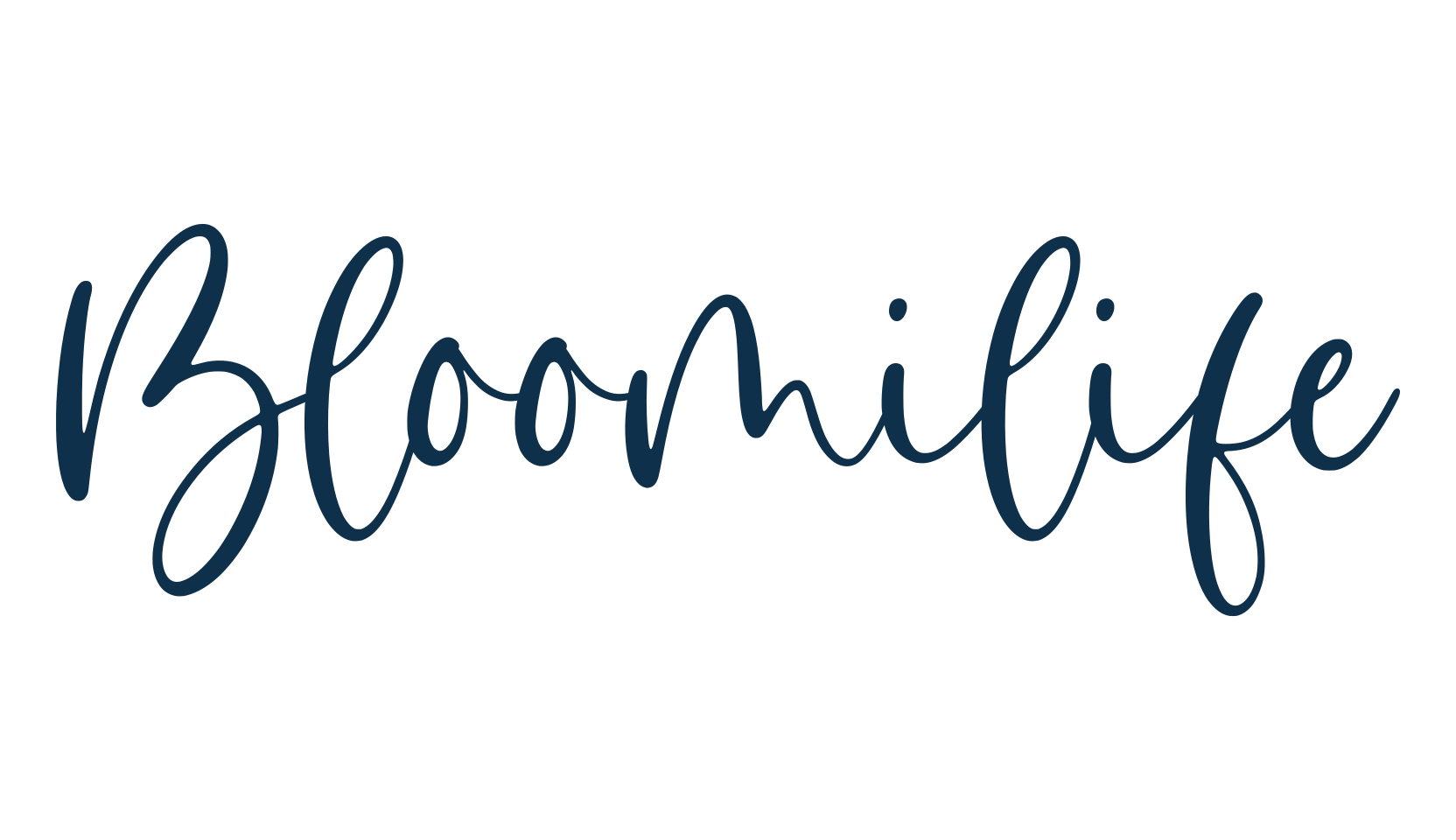 Bloomilife, script handwritten fancy decorative calligraphy font preview