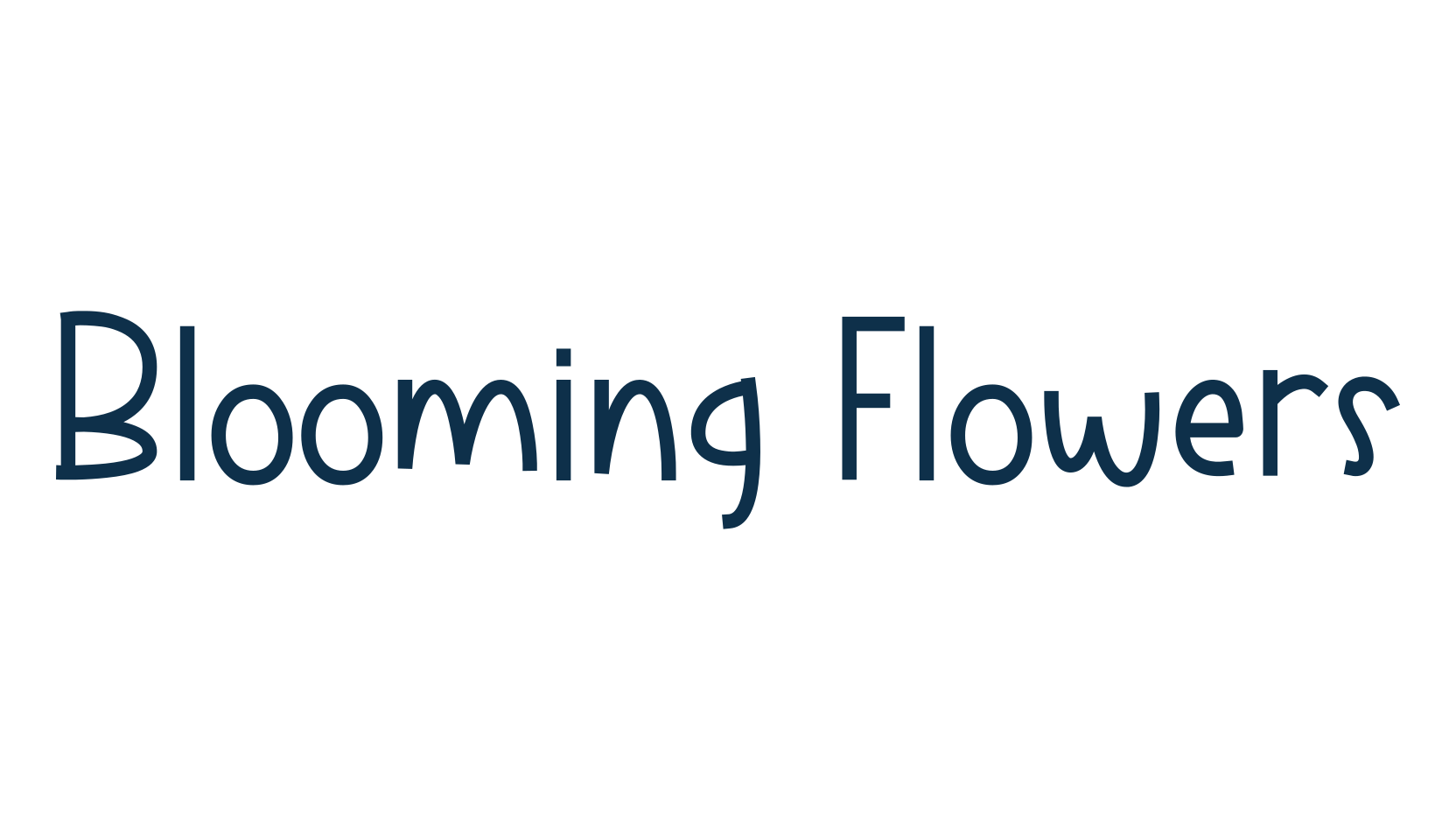 Blooming Flowers (blooming-flowers), fancy various decorative font preview