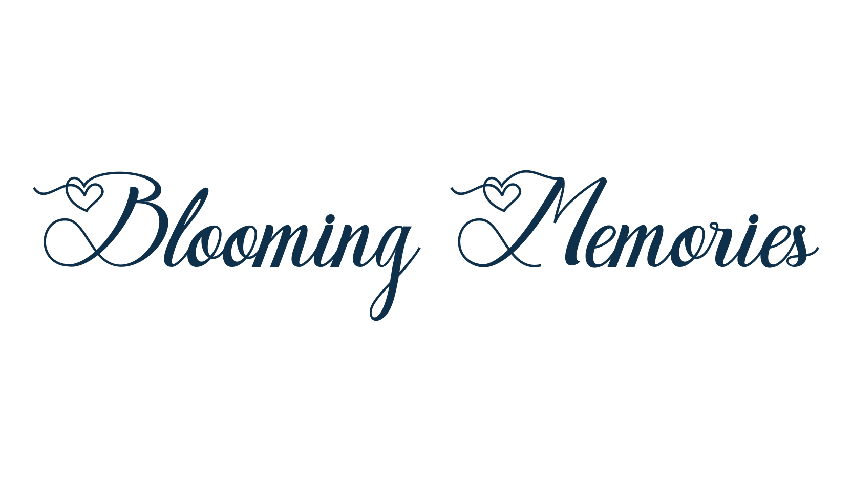 Blooming Memories, fancy decorative font preview