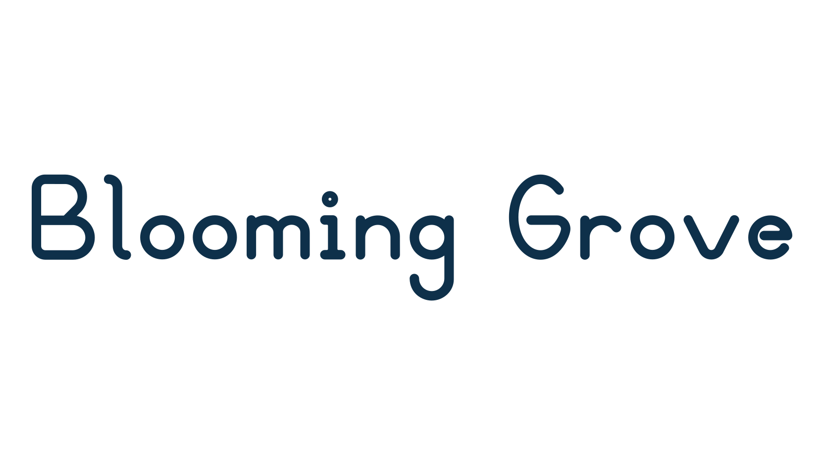 Blooming Grove, basic sans serif font preview