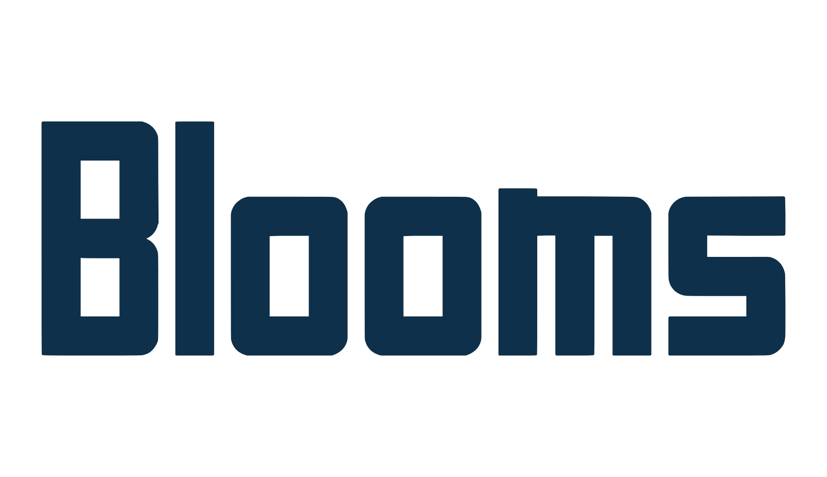 Blooms, sans serif font preview