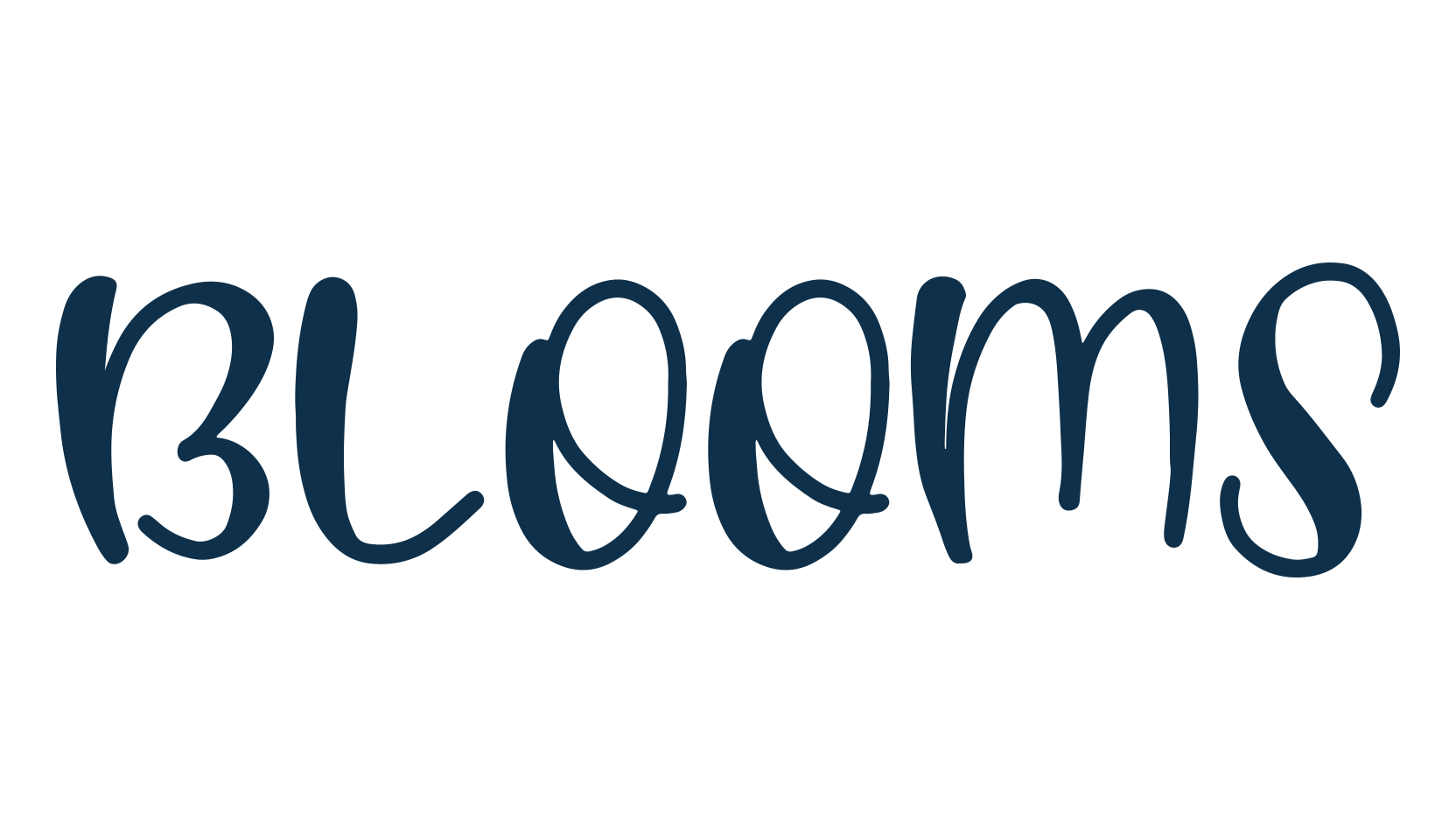 Blooms (blooms), fancy various decorative script calligraphy font preview