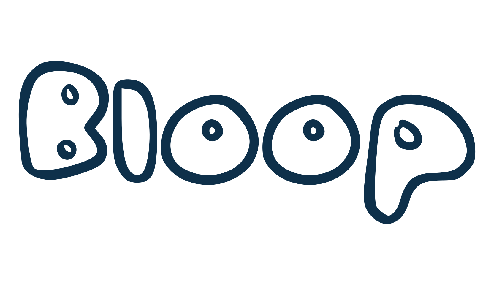 Bloop, fancy cartoon decorative font preview