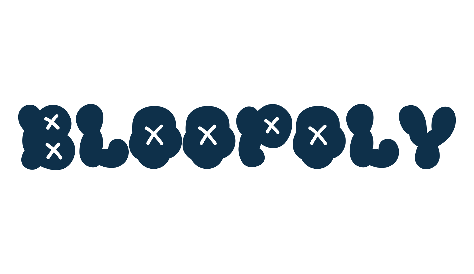 Bloopoly, fancy cartoon decorative font preview