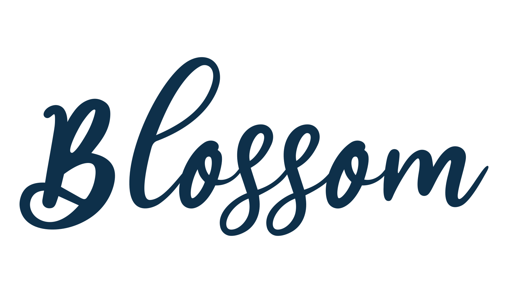 Blossom (blossom-4), calligraphy font preview