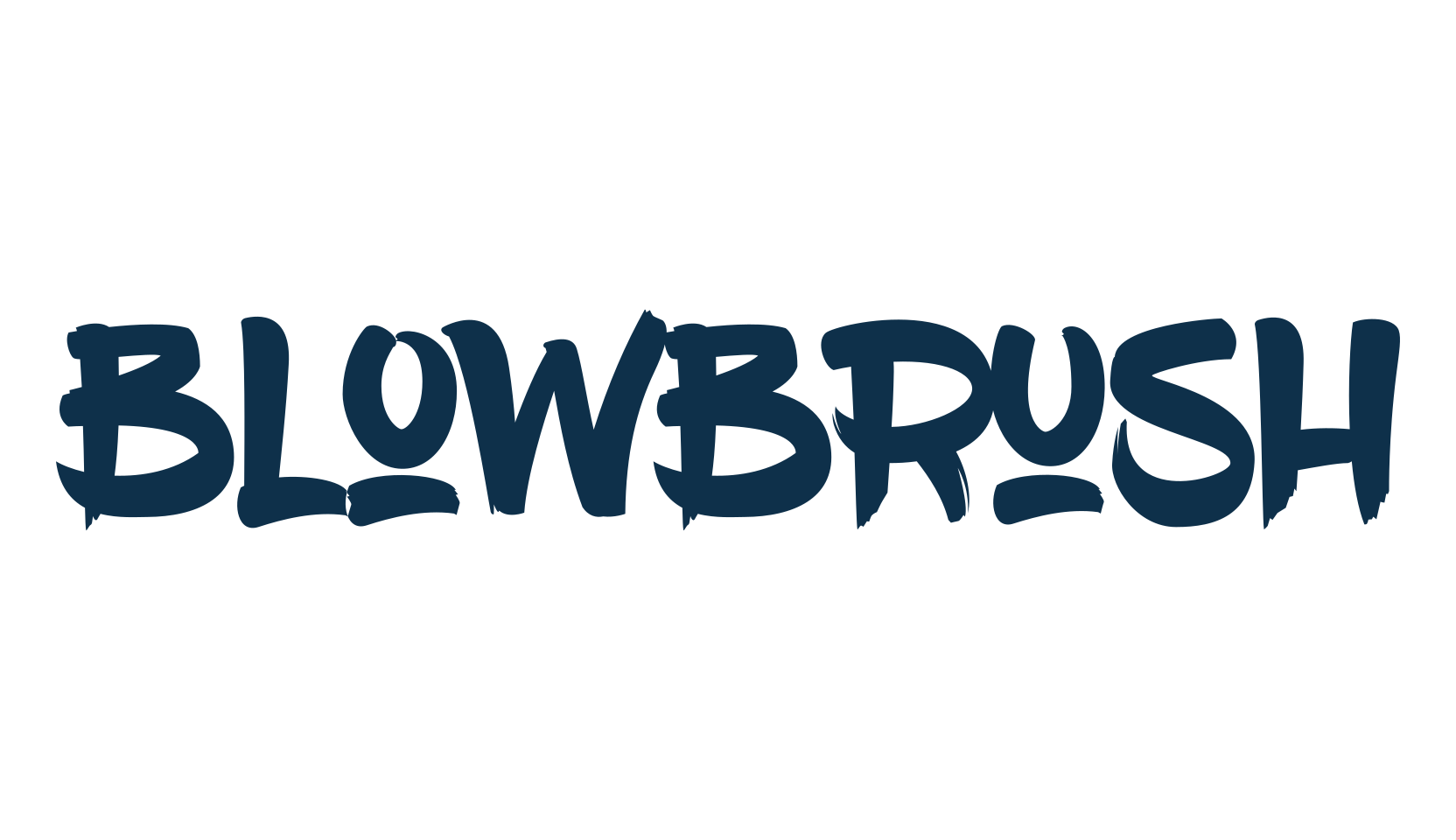 BlowBrush, brush font preview