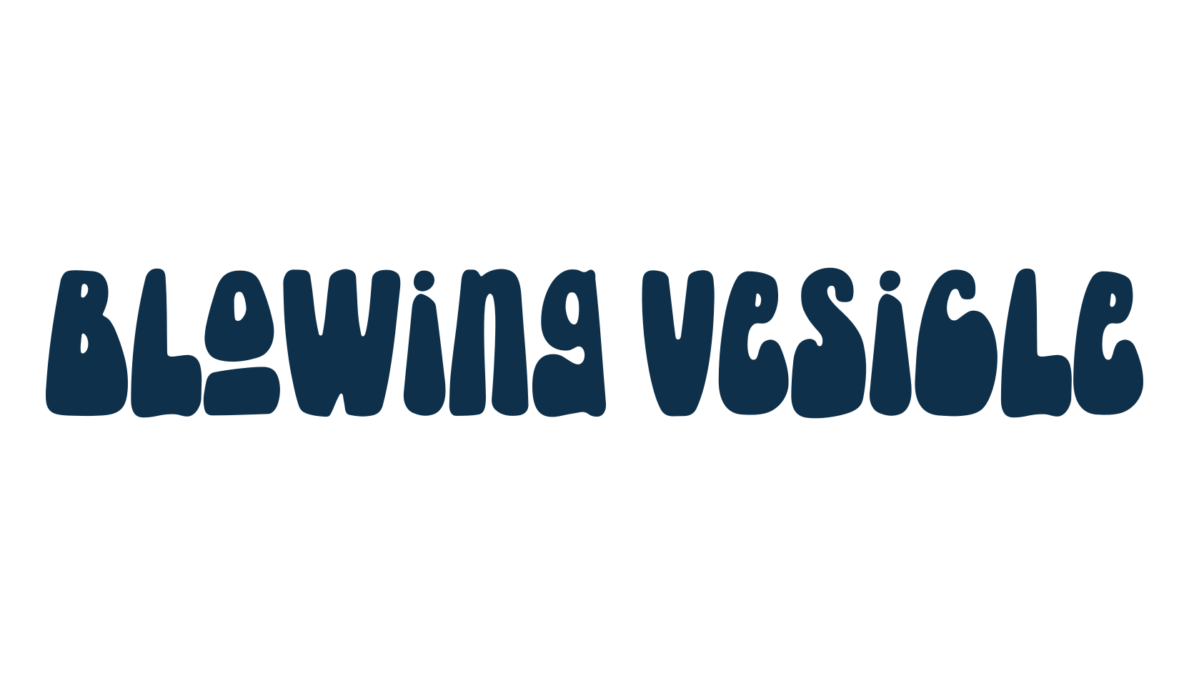 Blowing Vesicle, fancy groovy decorative font preview