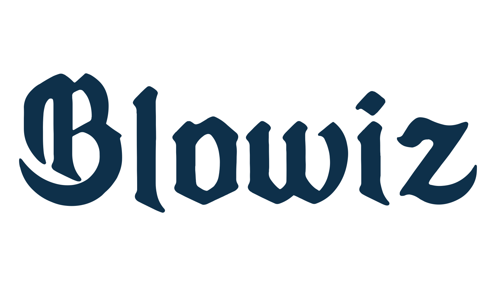 Blowiz, gothic modern font preview