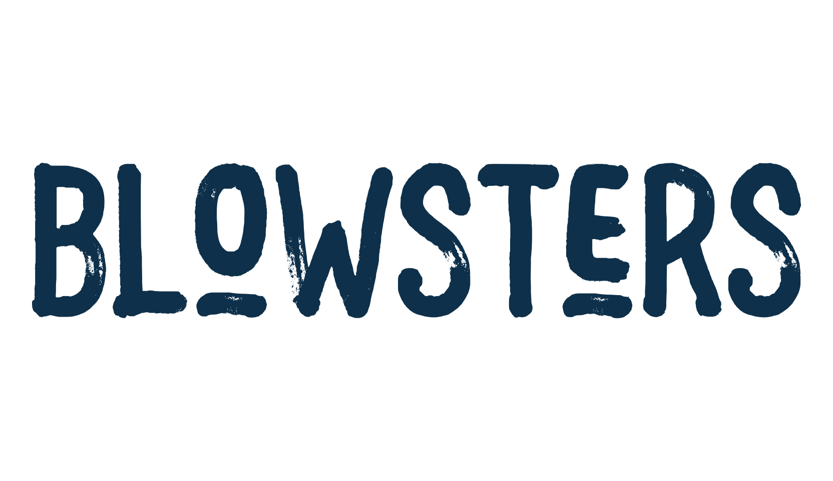 Blowsters, eroded font preview
