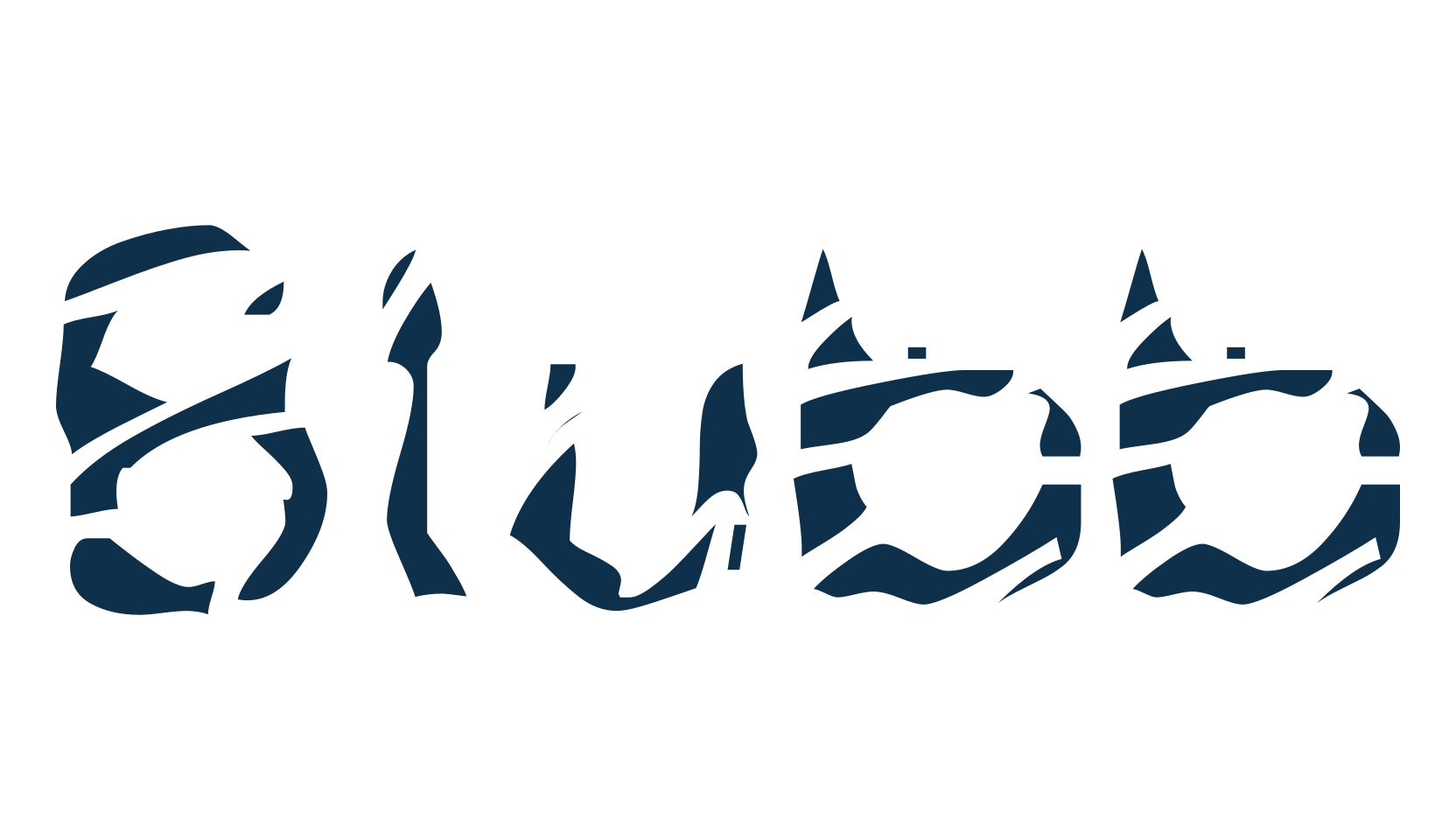 Blubb, fancy distorted decorative font preview