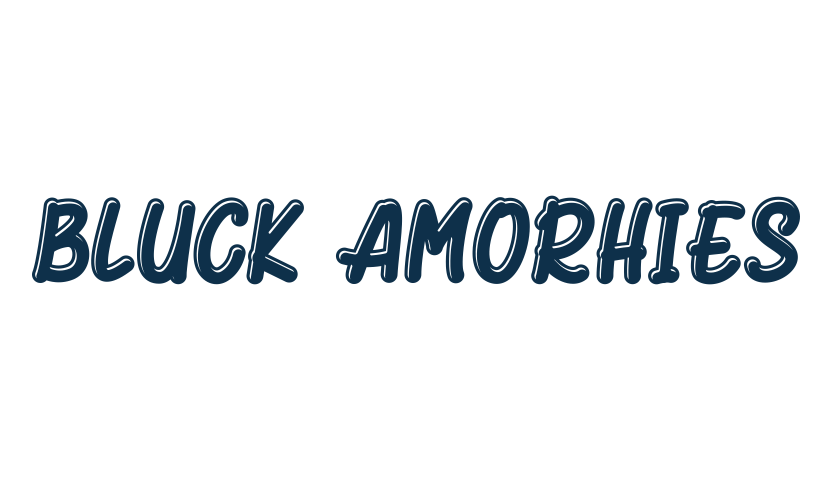 Bluck Amorhies, fancy various decorative script calligraphy font preview