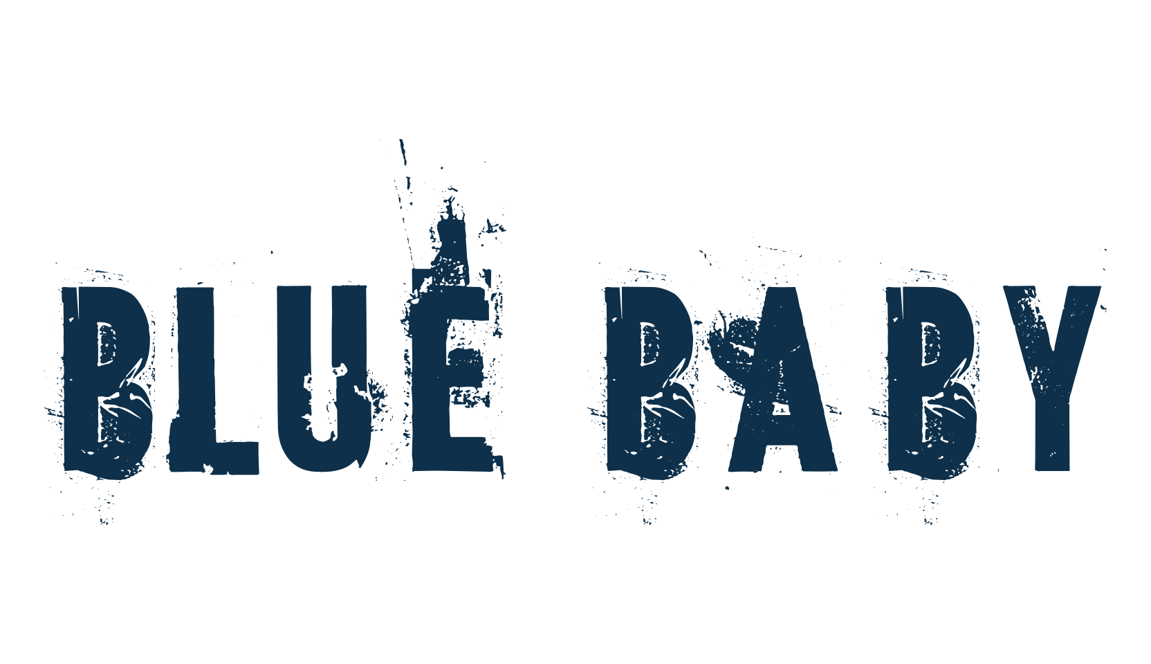 Blue Baby, fancy destroy decorative font preview