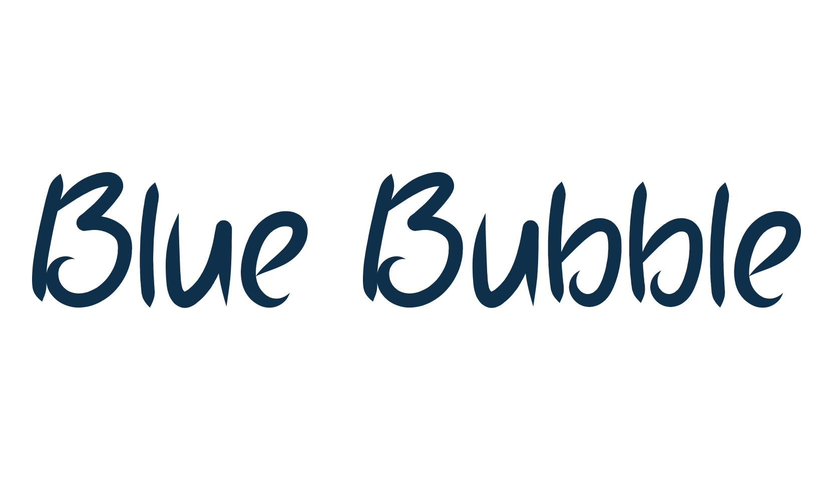 Blue Bubble, fancy decorative font preview