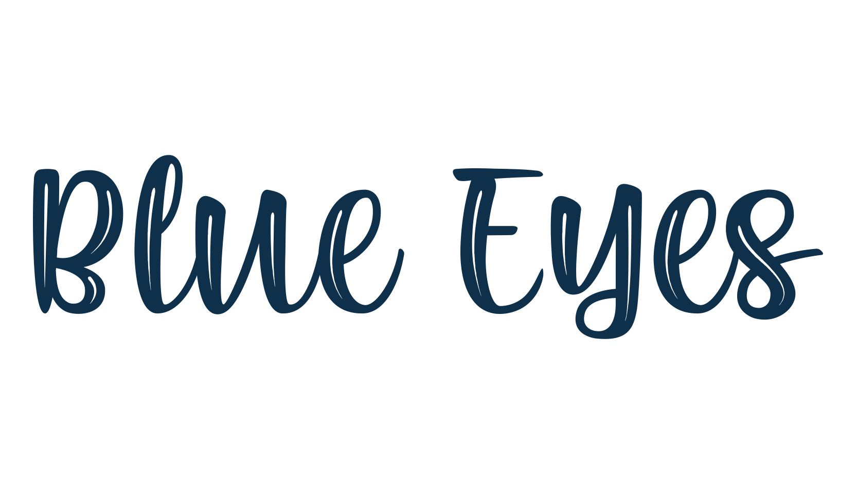 Blue Eyes (blue-eyes), various font preview