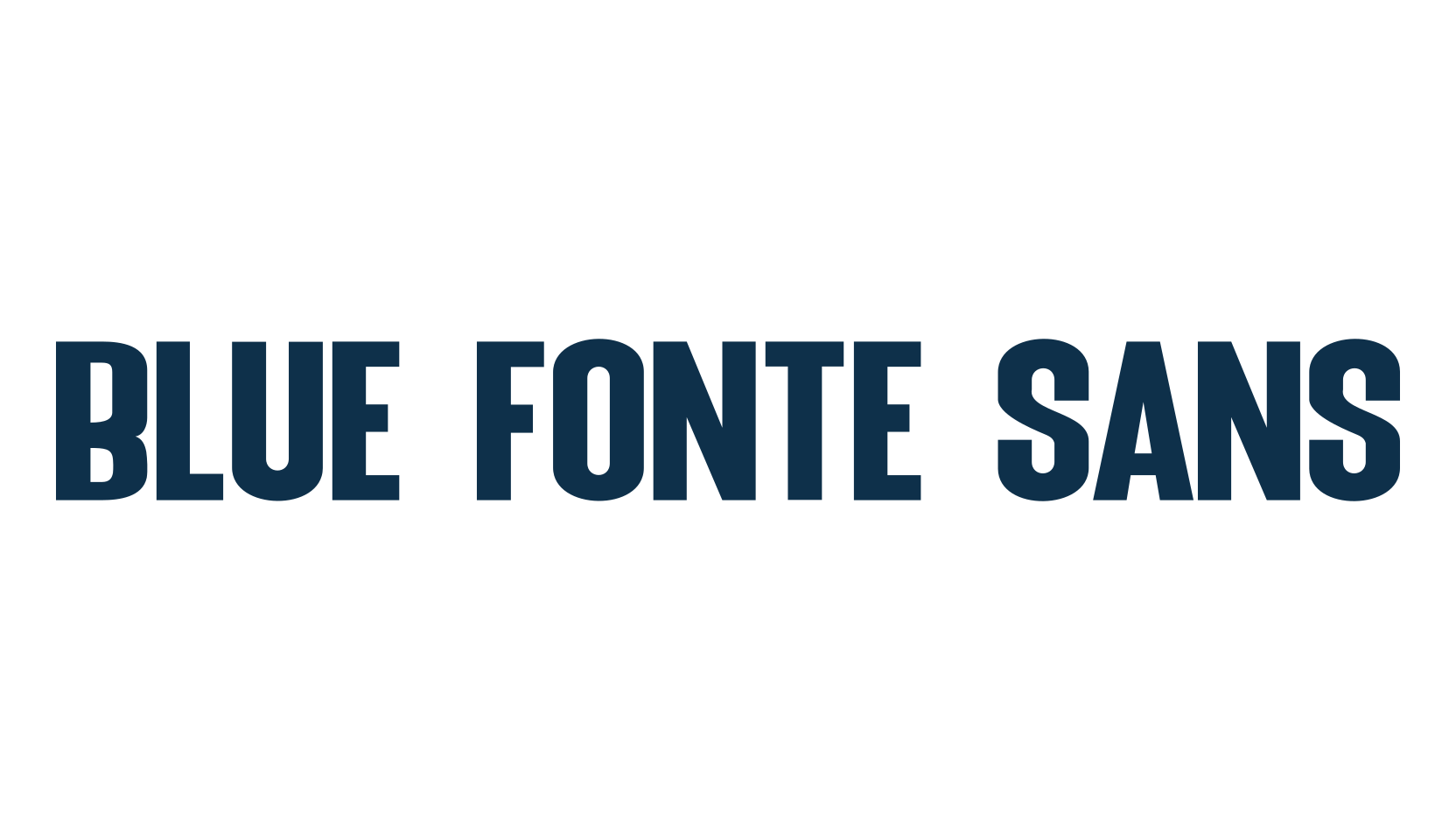 Blue Fonte Sans, basic sans serif font preview