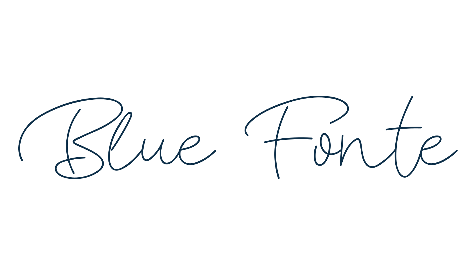 Blue Fonte, script handwritten fancy decorative calligraphy font preview