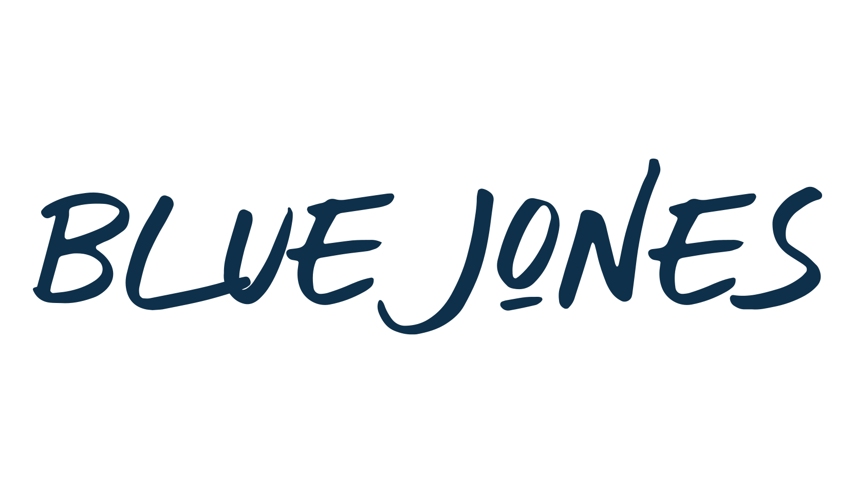 Blue Jones, script handwritten fancy decorative calligraphy font preview
