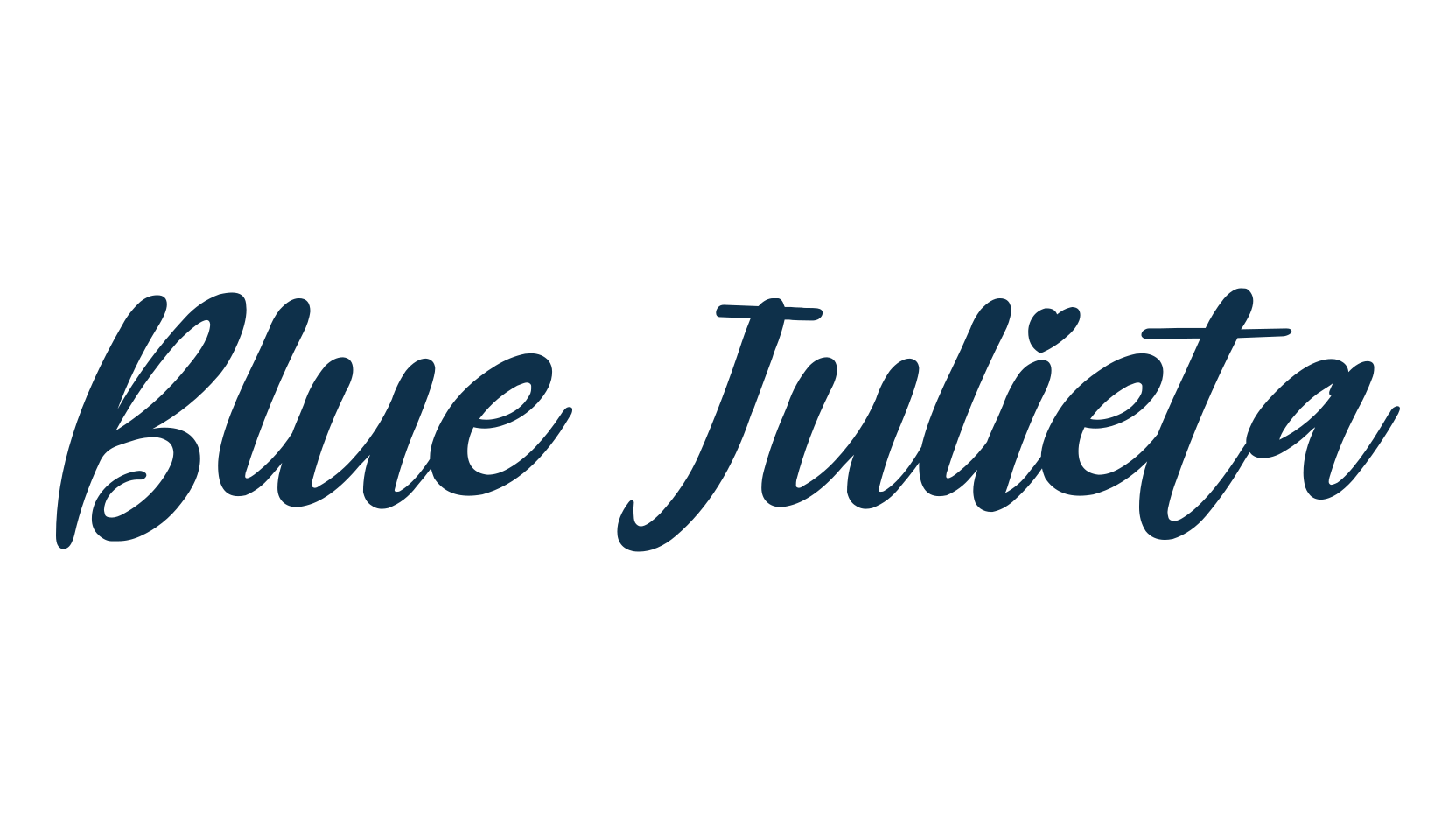 Blue Julieta, fancy various decorative script calligraphy font preview
