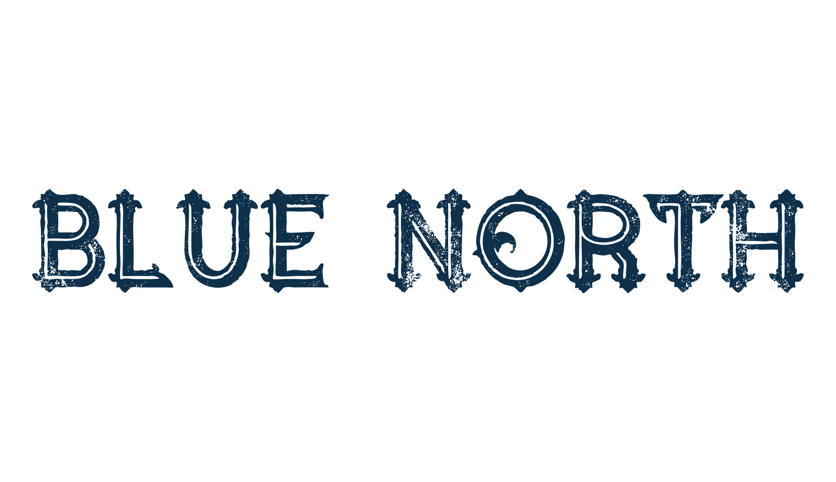 Blue North, fancy various gothic font preview