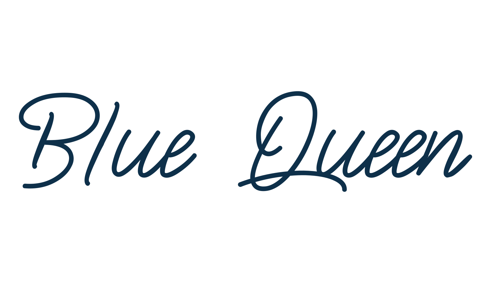 Blue Queen, fancy decorative font preview