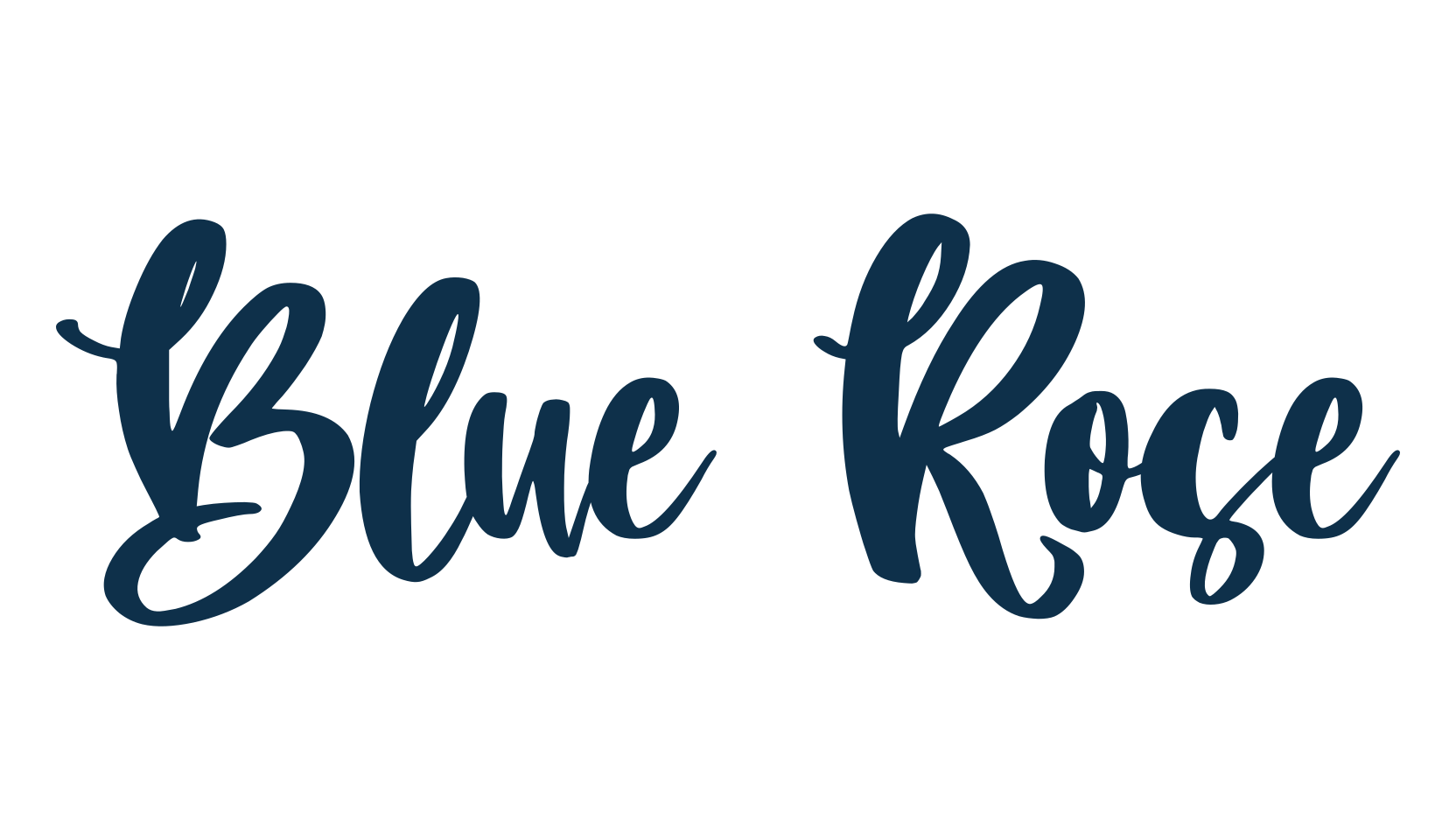 Blue Rose, script brush fancy decorative calligraphy font preview