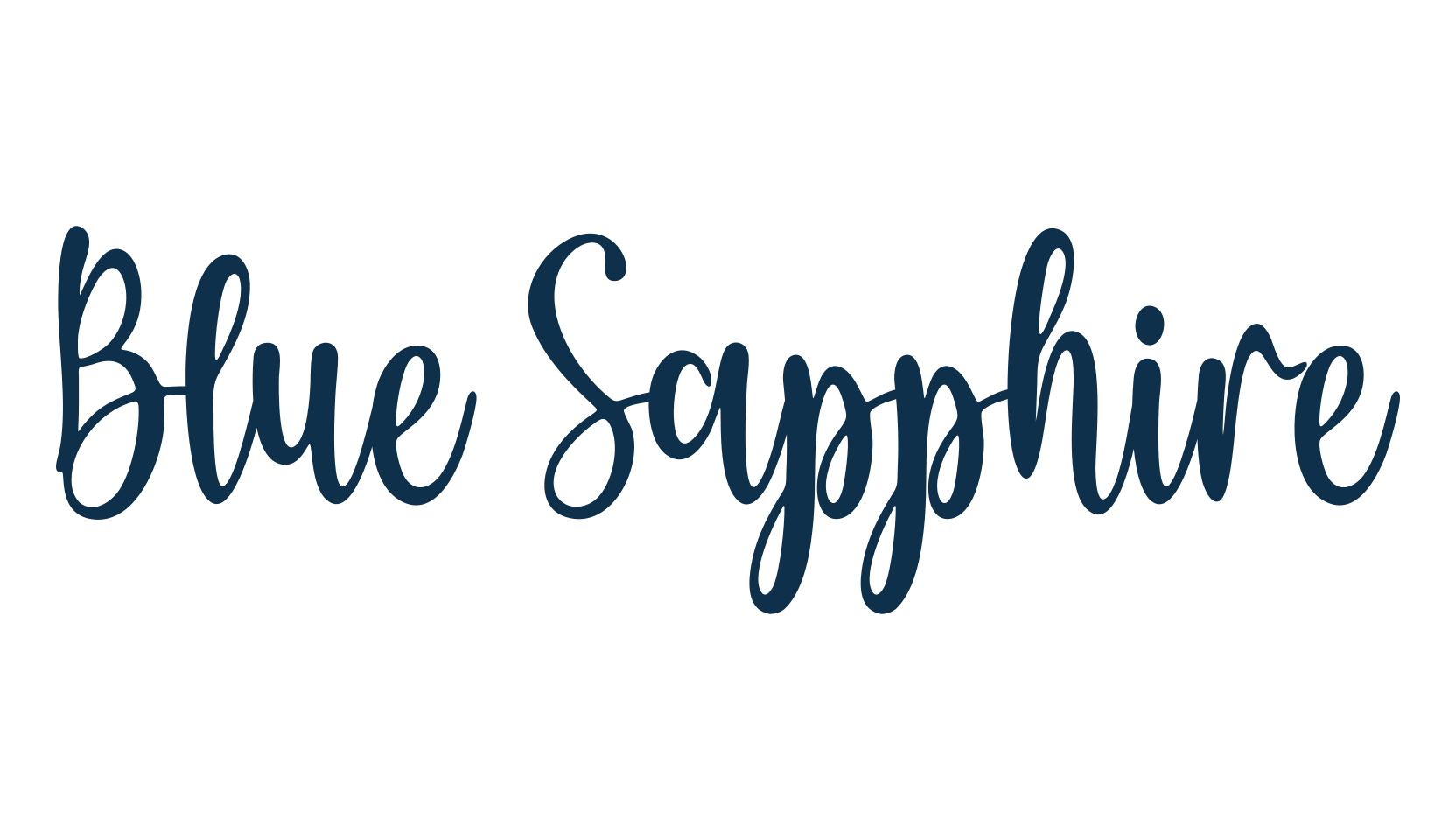 Blue Sapphire, script handwritten fancy decorative calligraphy font preview