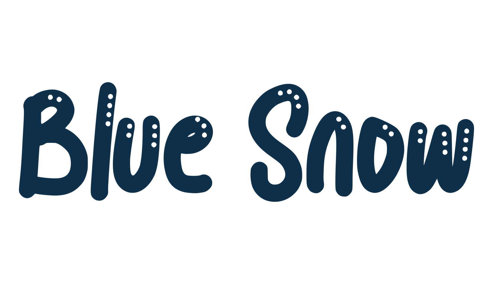 Blue Snow, fire, ice font preview