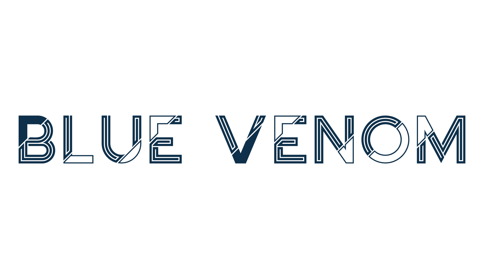 Blue Venom, decorative font preview