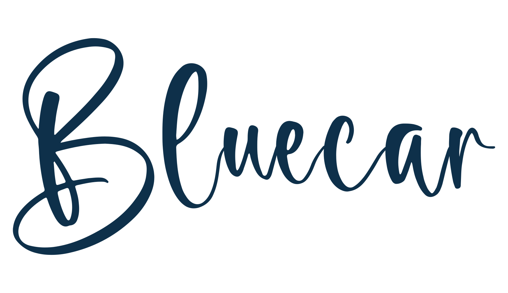 Bluecar, script handwritten fancy decorative calligraphy font preview