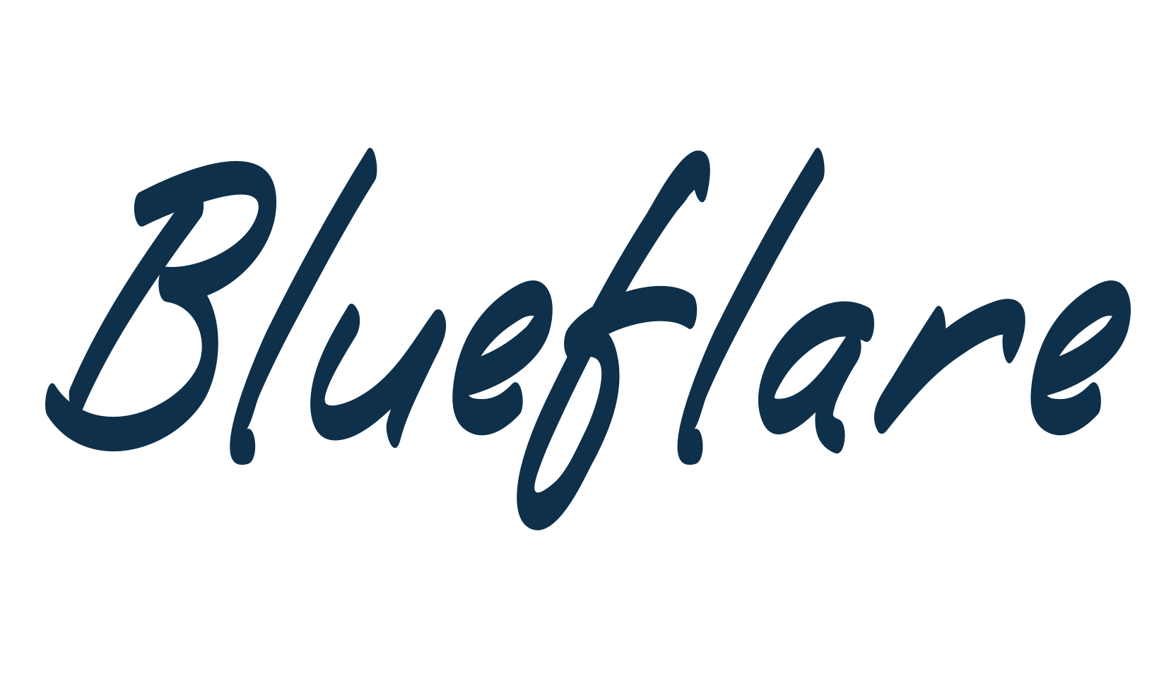 Blueflare, script handwritten fancy decorative calligraphy font preview