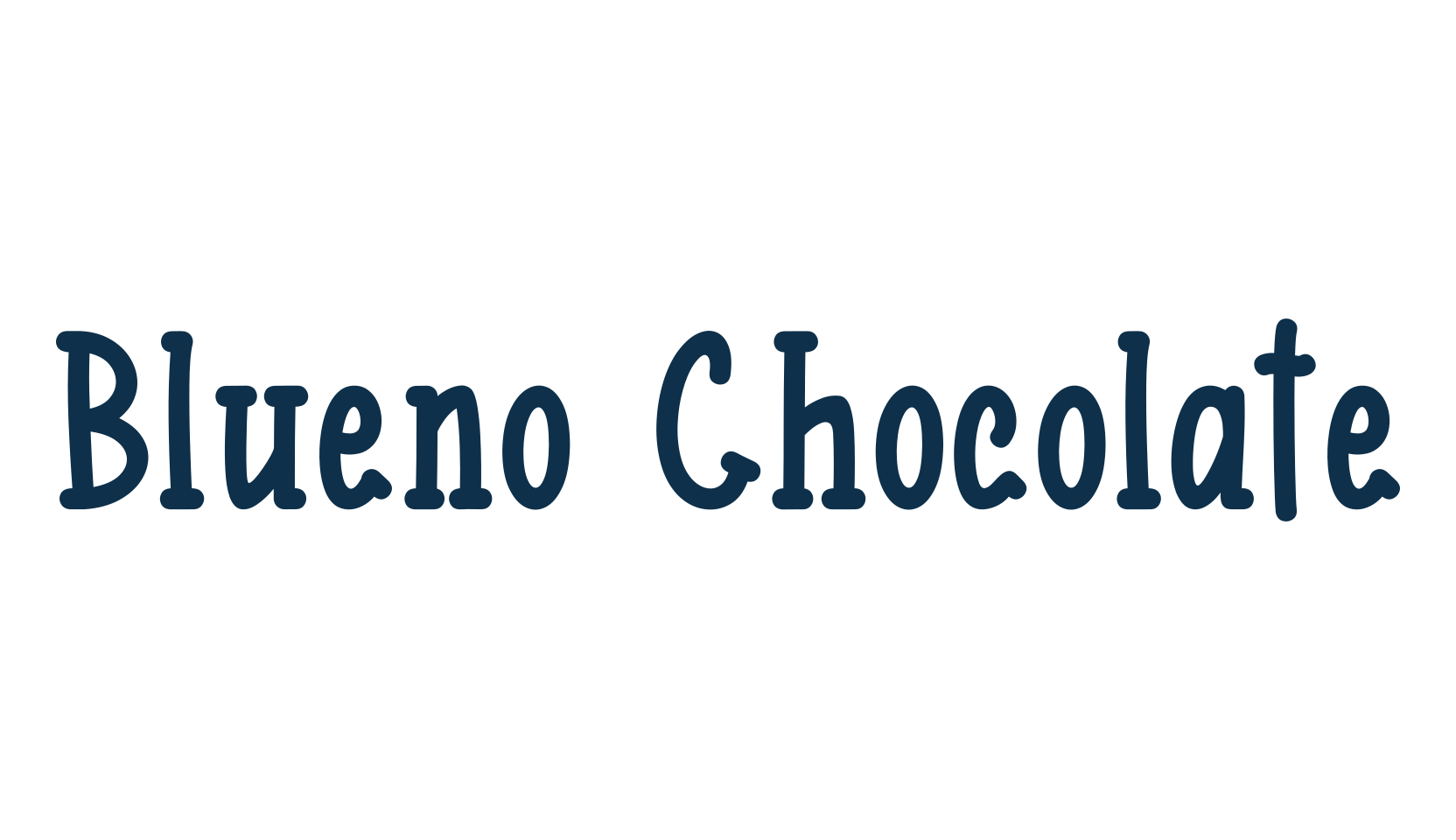 Blueno Chocolate, fancy various decorative font preview