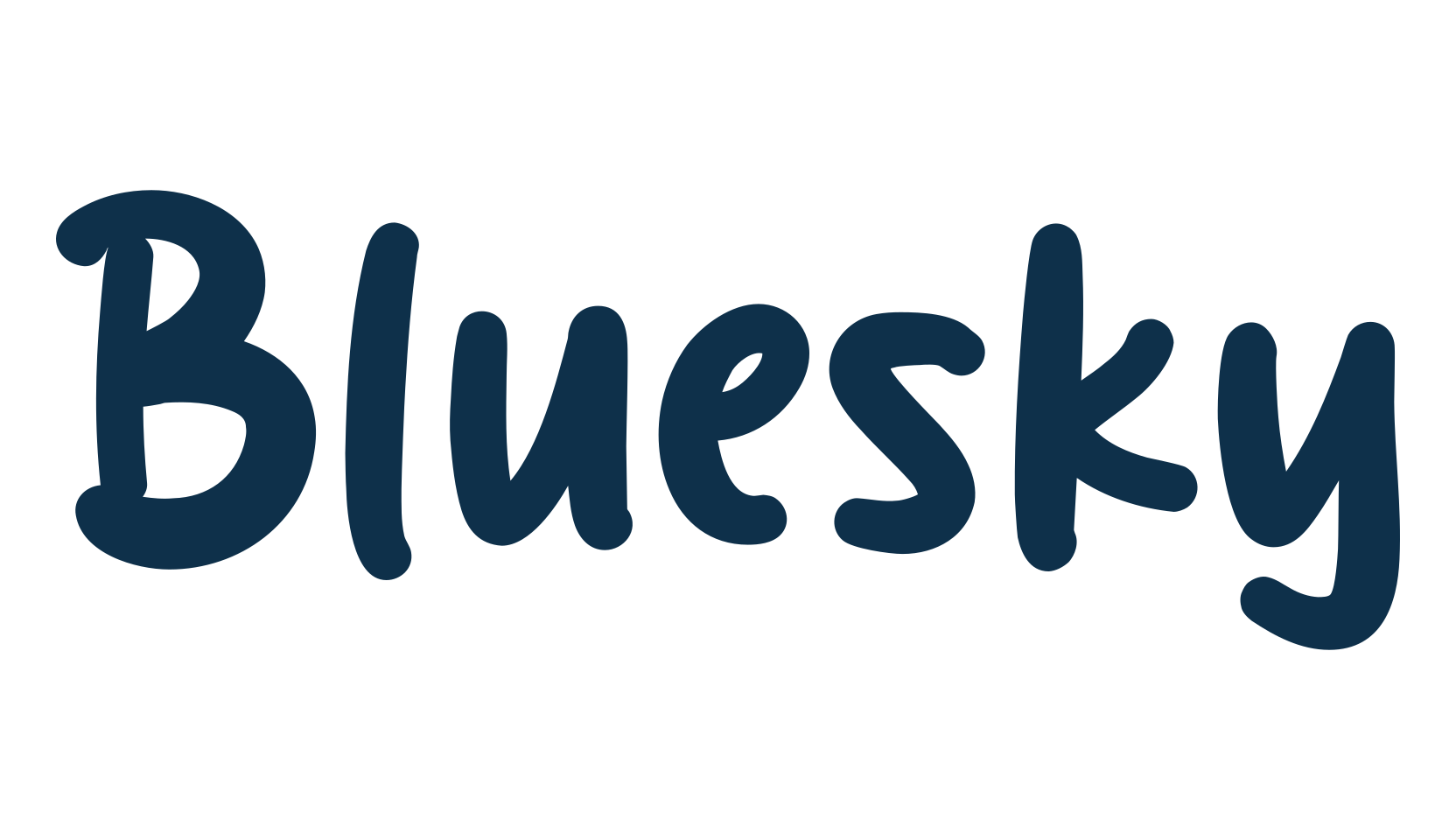 Bluesky, script handwritten fancy decorative calligraphy font preview