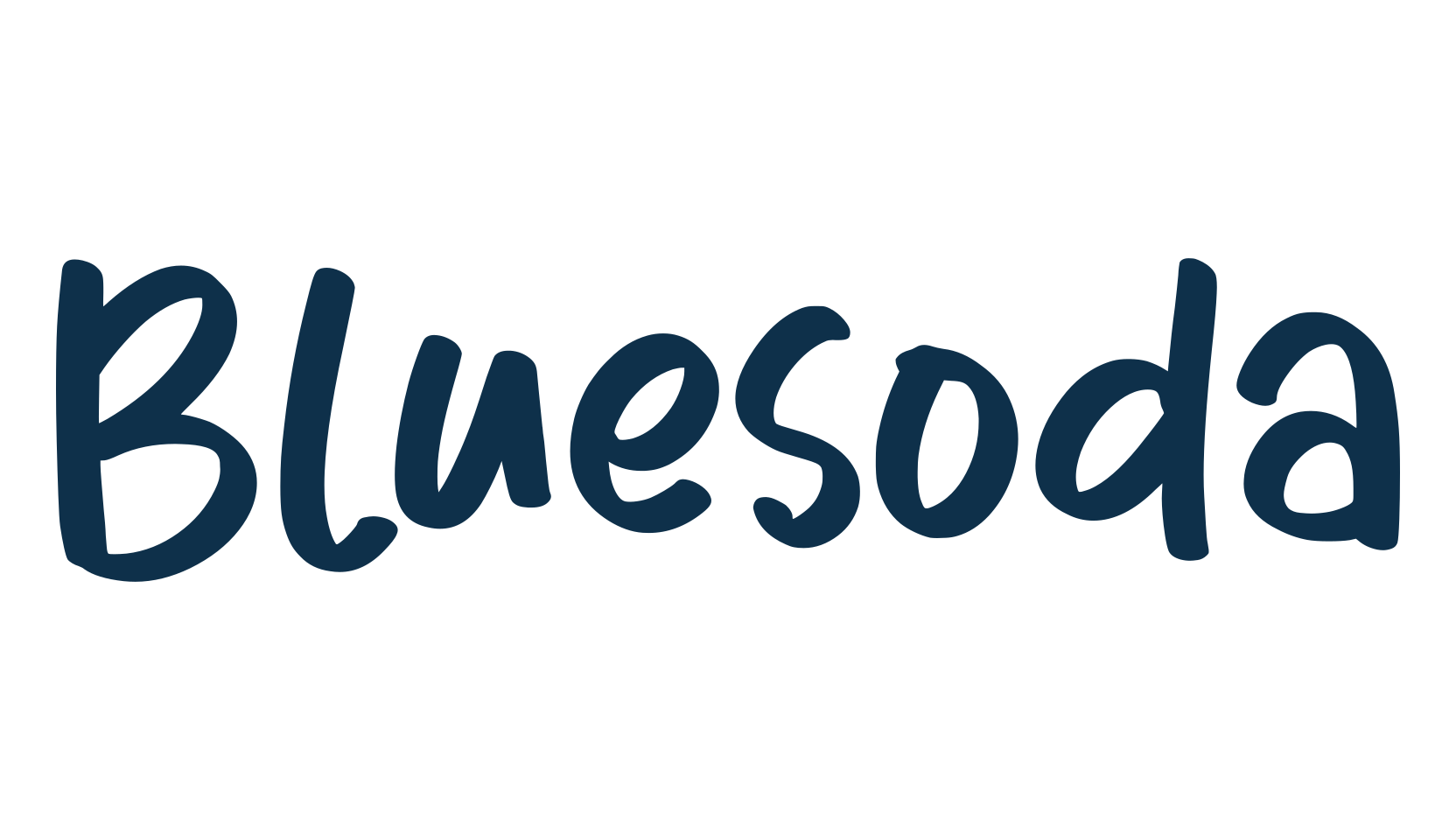 Bluesoda, cartoon font preview